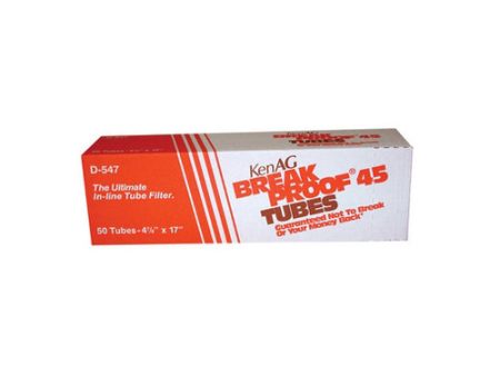 Break Proof 45 In-Line Tube Filters 4-7 8  X 17  (D-547) 50 Count by Kenag For Sale