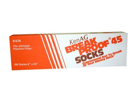 Break Proof 45 Pipeline Filter Socks 2  X 24  (D-576) 100 Count by Kenag Discount