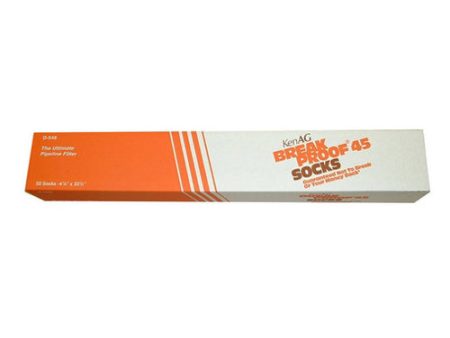 Break Proof 45 Pipeline Filter Socks 4-7 8  X 33-1 2  (D-548) 50 Count by Kenag Sale