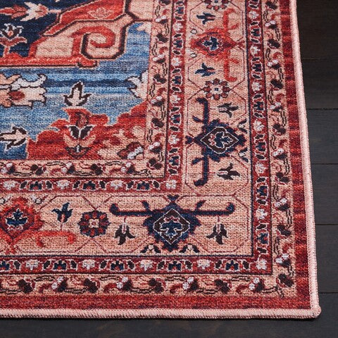 Safavieh Serapi SEP557 Red   Beige Machine Washable Area Rug Hot on Sale