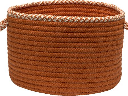 Colonial Mills Houndstooth Bright Edge Basket EH19 Orange Online now