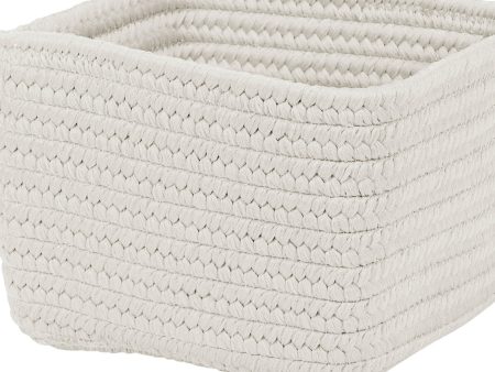 Colonial Mills Braided Craft Basket BC21 Powder White Hot on Sale