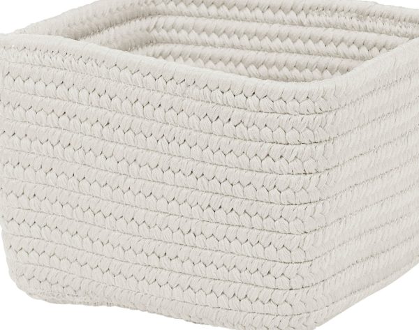 Colonial Mills Braided Craft Basket BC21 Powder White Hot on Sale