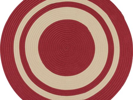 Colonial Mills Coronado Round CN60 Red Area Rug Online Sale