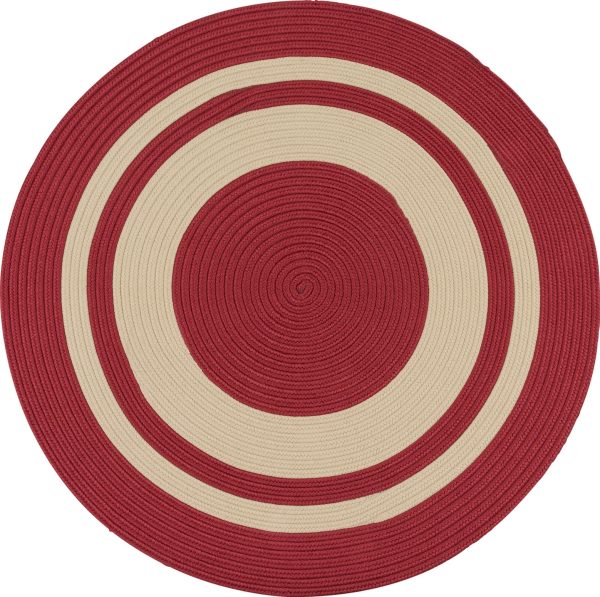 Colonial Mills Coronado Round CN60 Red Area Rug Online Sale