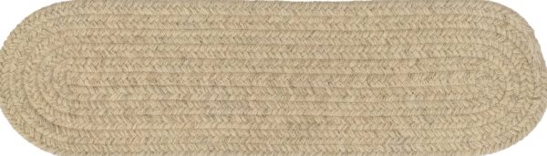 Colonial Mills All-Natural Woven Tweed WT31 Light Grey Area Rug For Sale