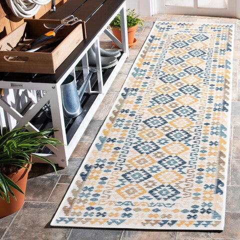 Safavieh Sunrise SUN622 Ivory   Blue Gold Area Rug Cheap