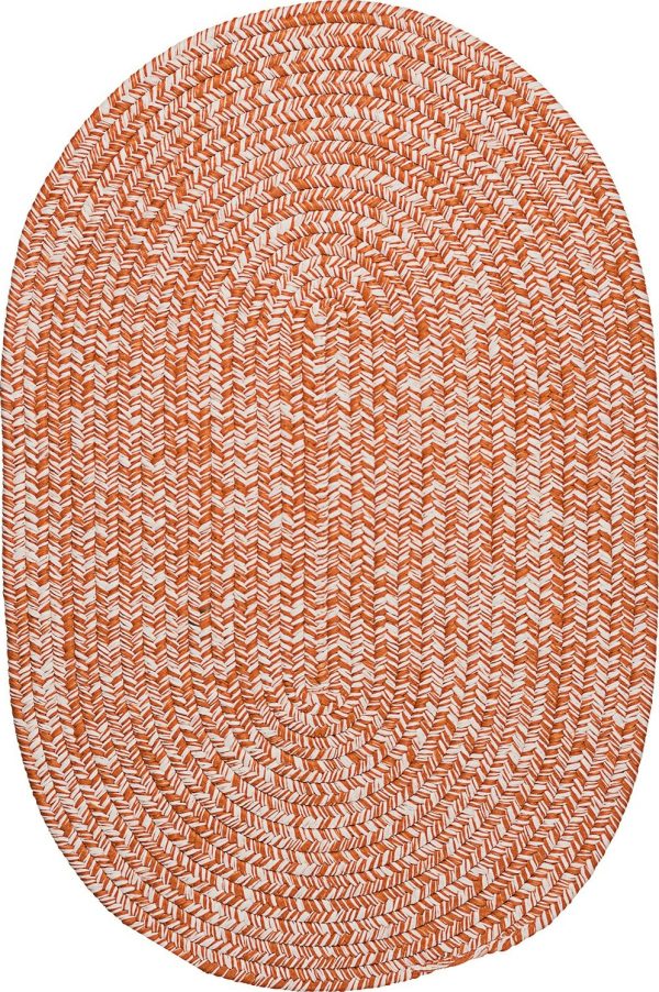 Colonial Mills Howell Tweed HW73 Orange Area Rug For Discount