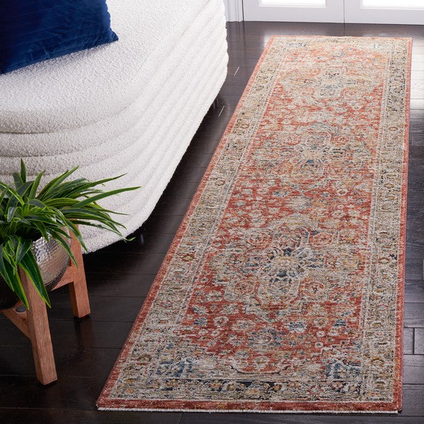 Safavieh Silverado SVD110 Rust   Blue Area Rug For Sale