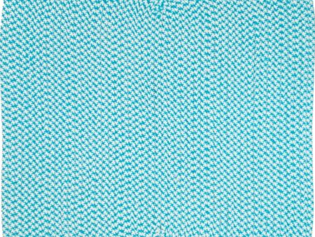 Colonial Mills Jamestown Houndstooth Tweed JN57 Aqua Area Rug For Sale