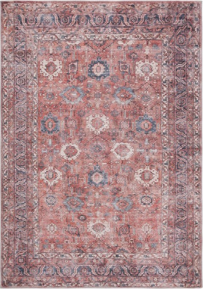 Safavieh Serapi SEP646 Rust   Blue Machine Washable Area Rug For Sale