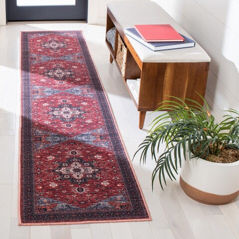 Safavieh Serapi SEP560 Red   Navy Machine Washable Area Rug Online Hot Sale