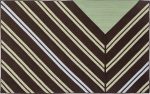 Colonial Mills Luxury Windsor Stripe Mint Brown Area Rug For Sale