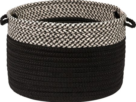 Colonial Mills Houndstooth Dipped Basket OD31 Black Online now