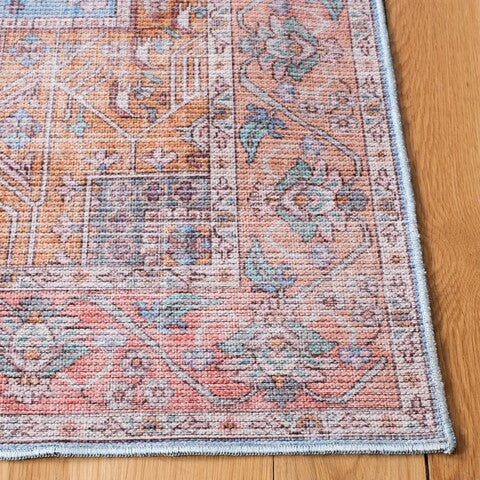 Safavieh Serapi SEP582 Blue   Rust Machine Washable Area Rug For Cheap