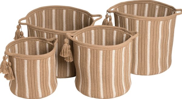 Colonial Mills Dublin Basket VB21 Taupe and White on Sale