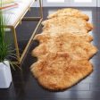 Safavieh Sheep Skin SHS121 Champagne   Copper Brown Area Rug Online now