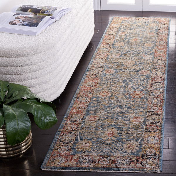 Safavieh Silverado SVD112 Blue   Rust Area Rug Hot on Sale