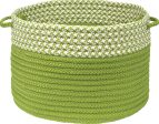 Colonial Mills Houndstooth Dipped Basket OD61 Lime For Discount