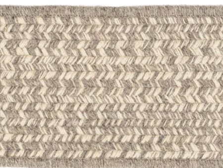 Colonial Mills Natural Woven Tweed VT32 Dark Gray Area Rug For Sale