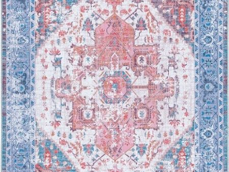 Safavieh Serapi SEP553 Rust   Blue Machine Washable Area Rug For Discount