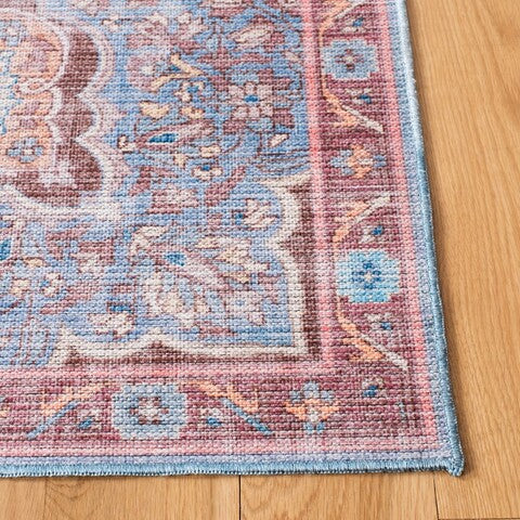 Safavieh Serapi SEP580 Blue   Brown Machine Washable Area Rug For Sale