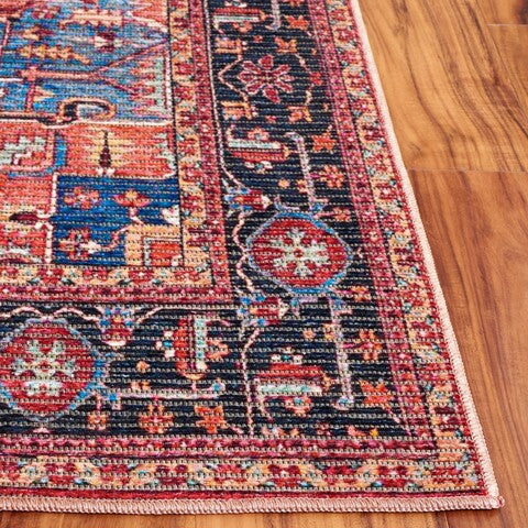 Safavieh Serapi SEP612 Red   Blue Machine Washable Area Rug Fashion