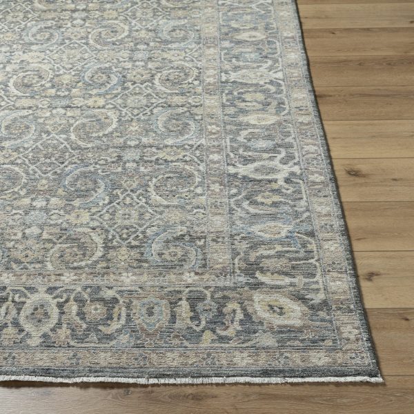 Surya Khorasan KHO-2305 Sterling Grey Area Rug Hot on Sale