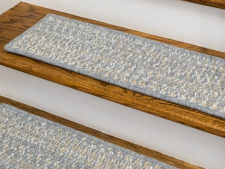 Colonial Mills Monterey Wool Tweed Stair Treads RY19 Gray For Cheap