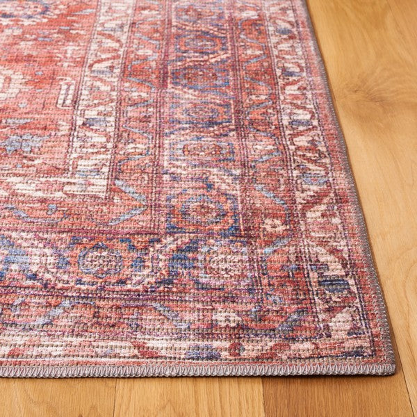 Safavieh Serapi SEP646 Rust   Blue Machine Washable Area Rug For Sale