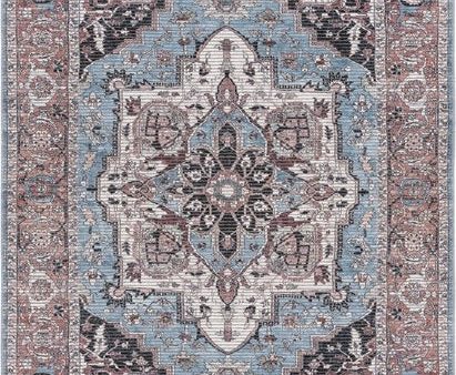 Safavieh Serapi SEP622 Blue   Rust Machine Washable Area Rug on Sale