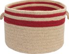 Colonial Mills Cabin Stripe Storage I578 Sangria For Sale