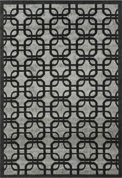 Safavieh York YRK1500 Grey   Black Area Rug For Discount