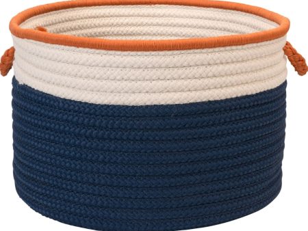 Colonial Mills In The Band Storage Bins BN81 Blue and Orange Online Sale