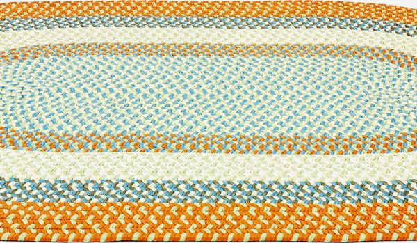 Colonial Mills Kingston Braid KN29 Orange Area Rug on Sale