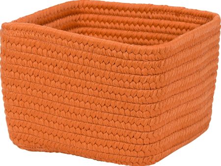 Colonial Mills Braided Craft Basket BC31 Orange Zest Online now