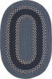 Colonial Mills Corsair Banded Oval CI27 Blue Area Rug on Sale