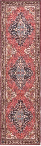 Safavieh Serapi SEP814 Rust   Navy Machine Washable Area Rug For Sale