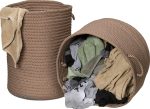 Colonial Mills Clean and Dirty Woven Hamper Set-2 DW11 Cashew Online