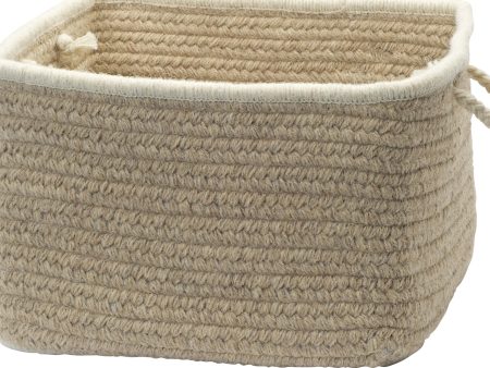 Colonial Mills Natural Style Square Basket NS43 Muslin Hot on Sale