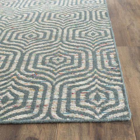 Safavieh Straw Patch STP212 Blue   Multi Area Rug For Sale