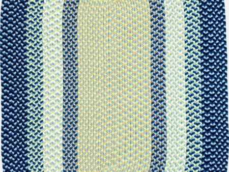 Colonial Mills Kingston Braid KN59 Blue Area Rug Online Sale