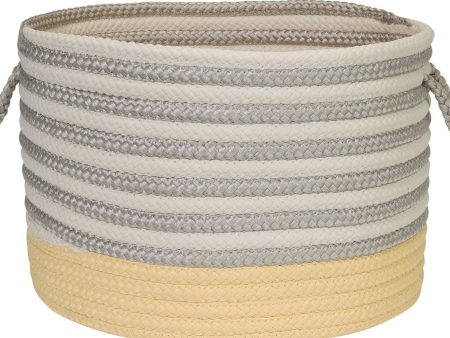 Colonial Mills Chloe Stripe Basket HL31 Pale Banana Discount