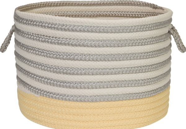 Colonial Mills Chloe Stripe Basket HL31 Pale Banana Discount