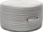 Colonial Mills Bright Twist Pouf UF11 Shadow and White Fashion