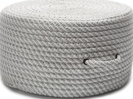 Colonial Mills Bright Twist Pouf UF11 Shadow and White Fashion