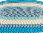 Colonial Mills Kingston Braid KN99 Aqua Area Rug Discount