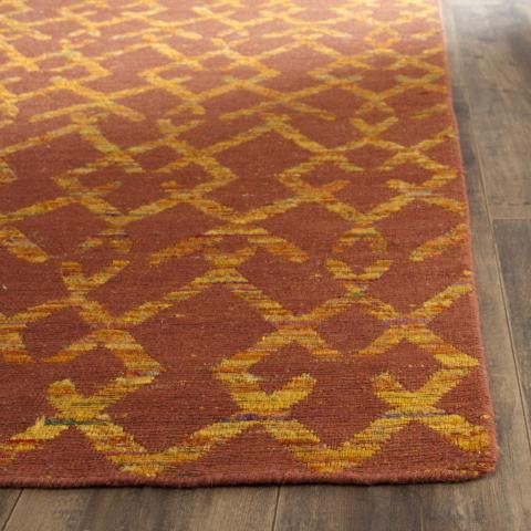 Safavieh Straw Patch STP211 Rust   Gold Area Rug Online now