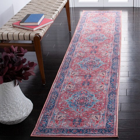 Safavieh Serapi SEP518 Navy   Red Machine Washable Area Rug Online Hot Sale