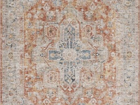 Safavieh Silverado SVD110 Rust   Blue Area Rug For Sale